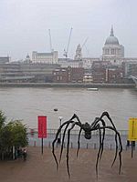 Thames with Bourgeois spider - geograph.org.uk - 1169248