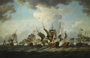 The Battle of Quiberon Bay, 20 November 1759 RMG BHC0397f