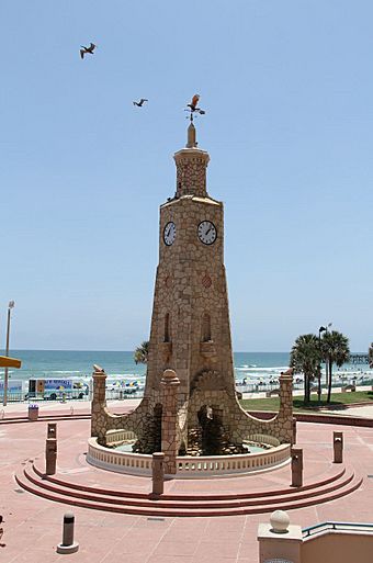 The Daytona Beach Coquina Clock Tower sporting its new look after the Rehabilitation Project was completed.jpg