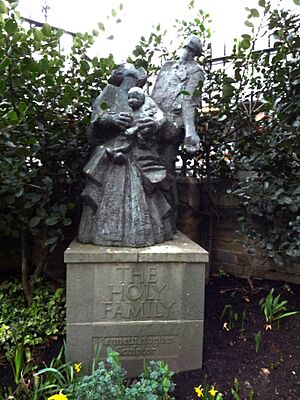 The Holy Family statue by Kenneth Hughes in March 2011