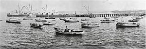 The New Wharf from the harbor