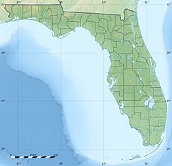 Location of Lake Hancock in Florida, USA.