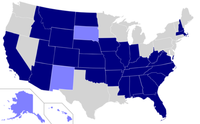 USA states english official language