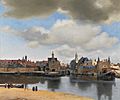 View of Delft, by Johannes Vermeer