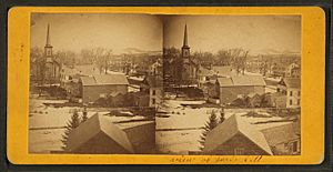 View of Paris Hill, Oxford County, Maine, from Robert N. Dennis collection of stereoscopic views