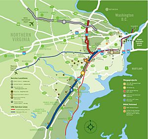 Virginia Megaprojects Map