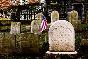 Washington Irving's headstone Sleepy Hollow Cemetery