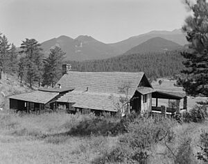 White cabin exterior