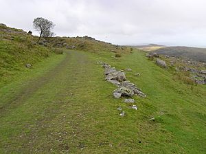 09 N of Kings Tor lkg W old and new routes