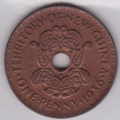 1936 New Guinea Penny - Obverse