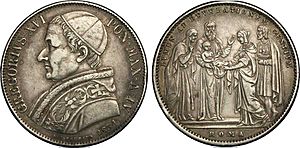 1 Scudo en argent à l'effigie de Grégoire XVI, 1834