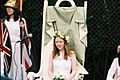 2005 May Queen of Brentham, England on her throne