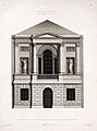 20 St James's Square - elevation of the offices towards the back court 1777