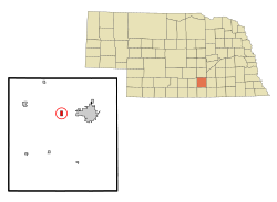 Location of Juniata, Nebraska
