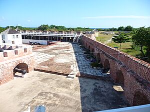 Aerial view of Port Royal Jamaica