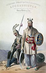 Afghan royal soldiers of the Durrani Empire
