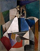 Albert Gleizes, 1914-15, Portrait of an Army Doctor (Portrait d'un médecin militaire), oil on canvas, 119.8 x 95.1 cm, Solomon R. Guggenheim Museum