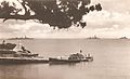America and West Indies Station 1st Division (HMS Dragon, HMS Danae and HMS Dispatch) off Admiralty House Bermuda in 1931