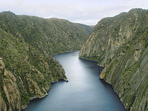 Arribes del Duero vistos desde Aldeadávila