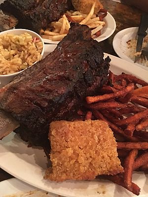 Baby back ribs with fries