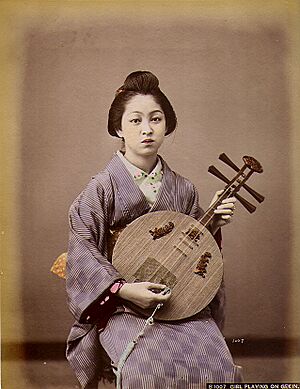 Baron Raimund von Stillfried und Rathenitz (1839-1911) - Girl playing on gekin - n. 1007