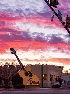 Bristol, Tennessee Guitar at the corner of State Street and Volunteer Parkway. 
