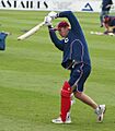 Cameron White warmingup