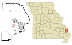 Location of Gordonville, Missouri