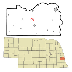 Location of Manley, Nebraska