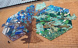 Ceramic mural
