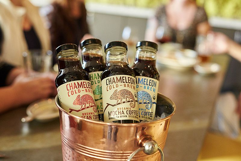 Chameleon Cold Brew collage bucket