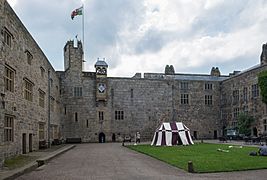 Chirk Castle courtyard and west range