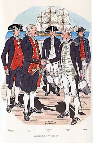 Continental Navy, 1776-1777