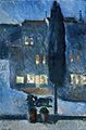 Cypress in Moonlight by Edvard Munch, 1892