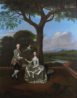 David Gavin of Gavinton and his first wife, Christine, attributed to Edward Haytley
