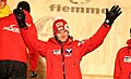 Dekoracja medalowa konkursu drużynowego (K-120) - Thomas Morgenstern