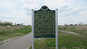 Detroit River MSHS marker