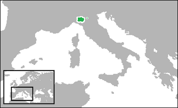 The Duchy of Parma and Piacenza (green)