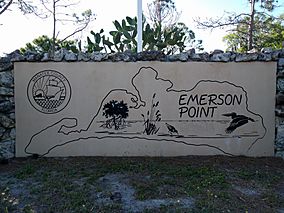 Entrance sign of Emerson Point Preserve