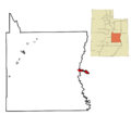 Emery County Utah incorporated and unincorporated areas Green River highlighted