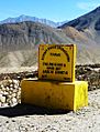Failure is not a crime. Sign on Leh-Nubra road.2010