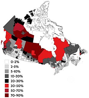 First Nations Distribution in Canada, 2021 Census.jpg