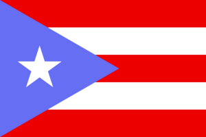 Flag of Puerto Rico (Light blue)