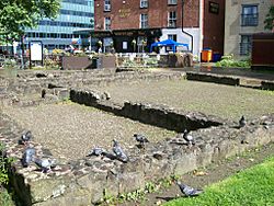 Foundations in the vicus, Castlefield