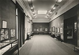 Galeries Dalmau, during an exhibition of Rafael Barradas, Passeig de Gràcia, Barcelona, 1925-26