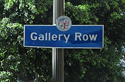 Gallery Row signage located at Spring and Fifth Street
