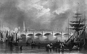 Glasgow Bridge between 1830 and 1866