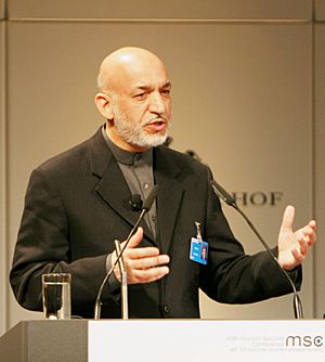 Hamid Karzai in February 2009