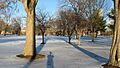 Indianapolis Military Park in the snow