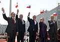 Izamiento de la Gran Bandera Nacional - Presidentes de Chile